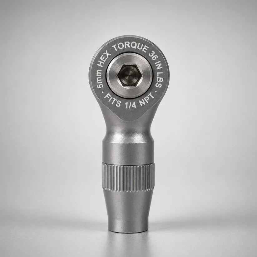 BANJO FITTING FOR CRS - 1/4 NPT TO APEX 3/8 BRAIDED AIR HOSE