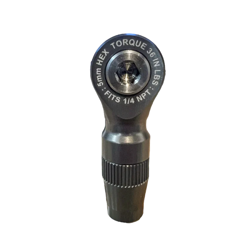 BANJO FITTING FOR CRS - 1/4 NPT TO APEX 3/8 BRAIDED AIR HOSE