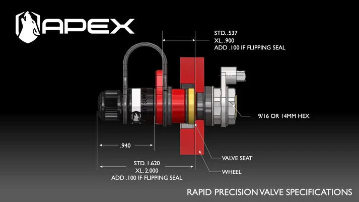 APEX DESIGNS - Rapid Precision Valve (RPV) STD Length