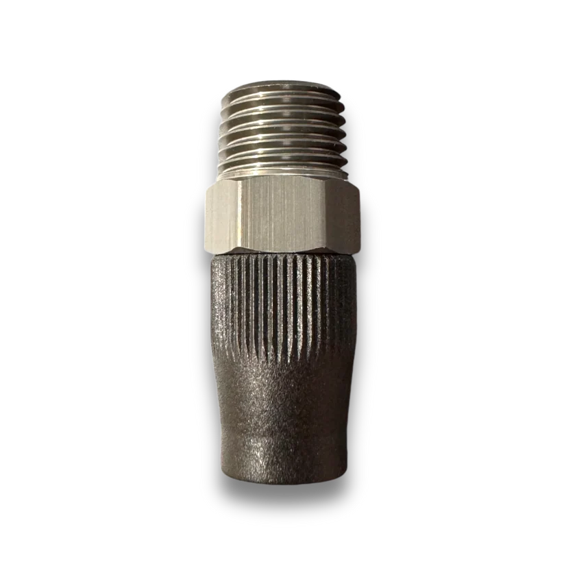 CRS Hose end Fitting 3/8" ID to 1/4" NPT with Cover Nut