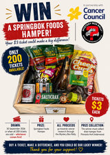 Grab a Ticket. Win a Hamper. Help Fight Cancer. ❤️