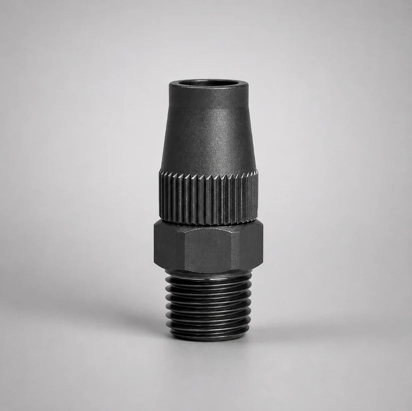 CRS Hose end Fitting 3/8" ID to 1/4" NPT with Cover Nut