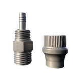 APEX DESIGNS - CRS Hose end Fitting 3/8" ID to 1/4" NPT with Cover Nut