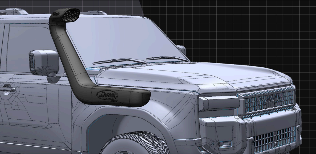 Safari Armax Snorkel For Toyota Landcruiser 250 Series Prado