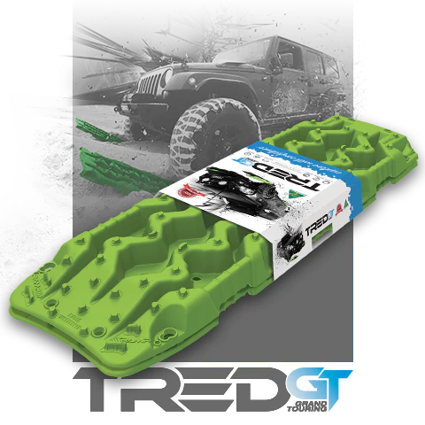 TRED GT RECOVERY DEVICE FLURO GREEN - Includes: Free set of TRED Leashes