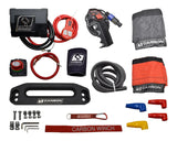 Carbon 12K 12000lb Electric Winch With Black Rope & Red Hook VER. 3